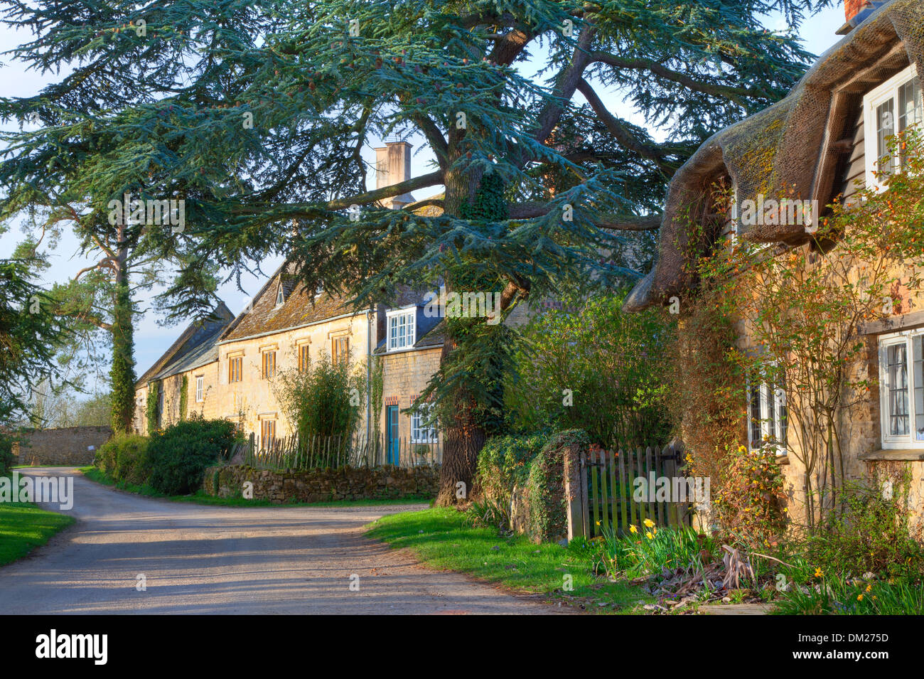 Le petit village de Hidcote Bartrim près de jardins Hidcote, Chipping Campden, Gloucestershire, Angleterre. Banque D'Images