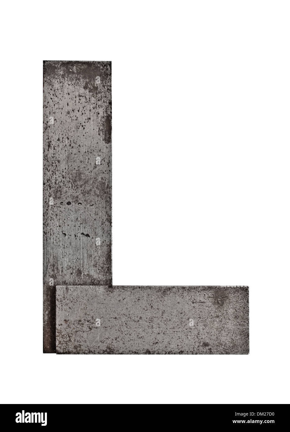 Machiniste vintage carré blanc sur l'outil de mise en page Banque D'Images