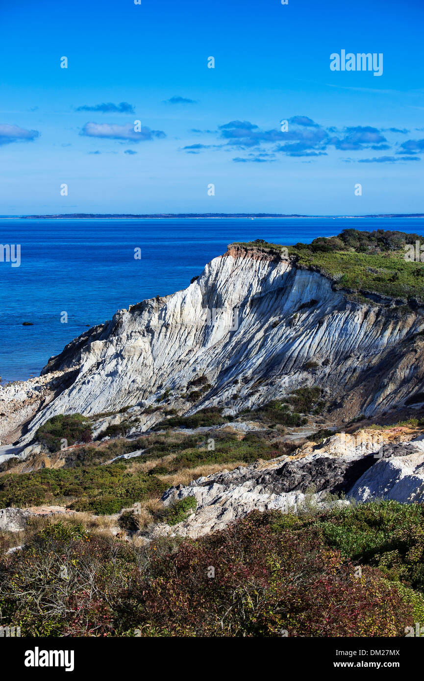 Gay head cliffs, moshup beach, aquinnah, Martha's Vineyard, Massachusetts, USA Banque D'Images