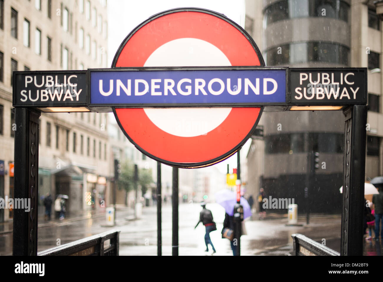 Entrée de la station de métro de Londres. Métro de Londres Banque D'Images
