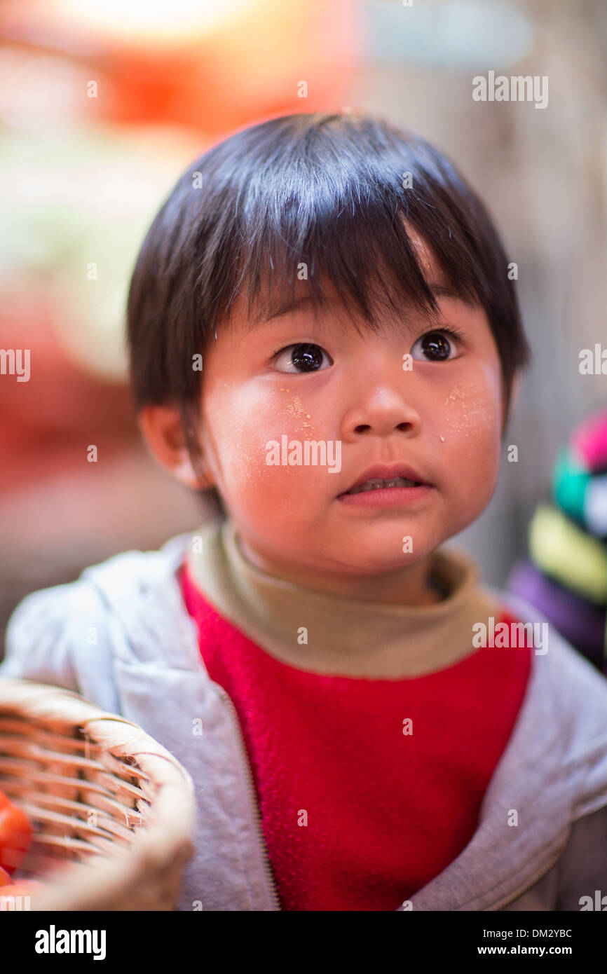 Le marché à Pyin Oo Lwin, Highland Shan, Myanmar (Birmanie) Banque D'Images
