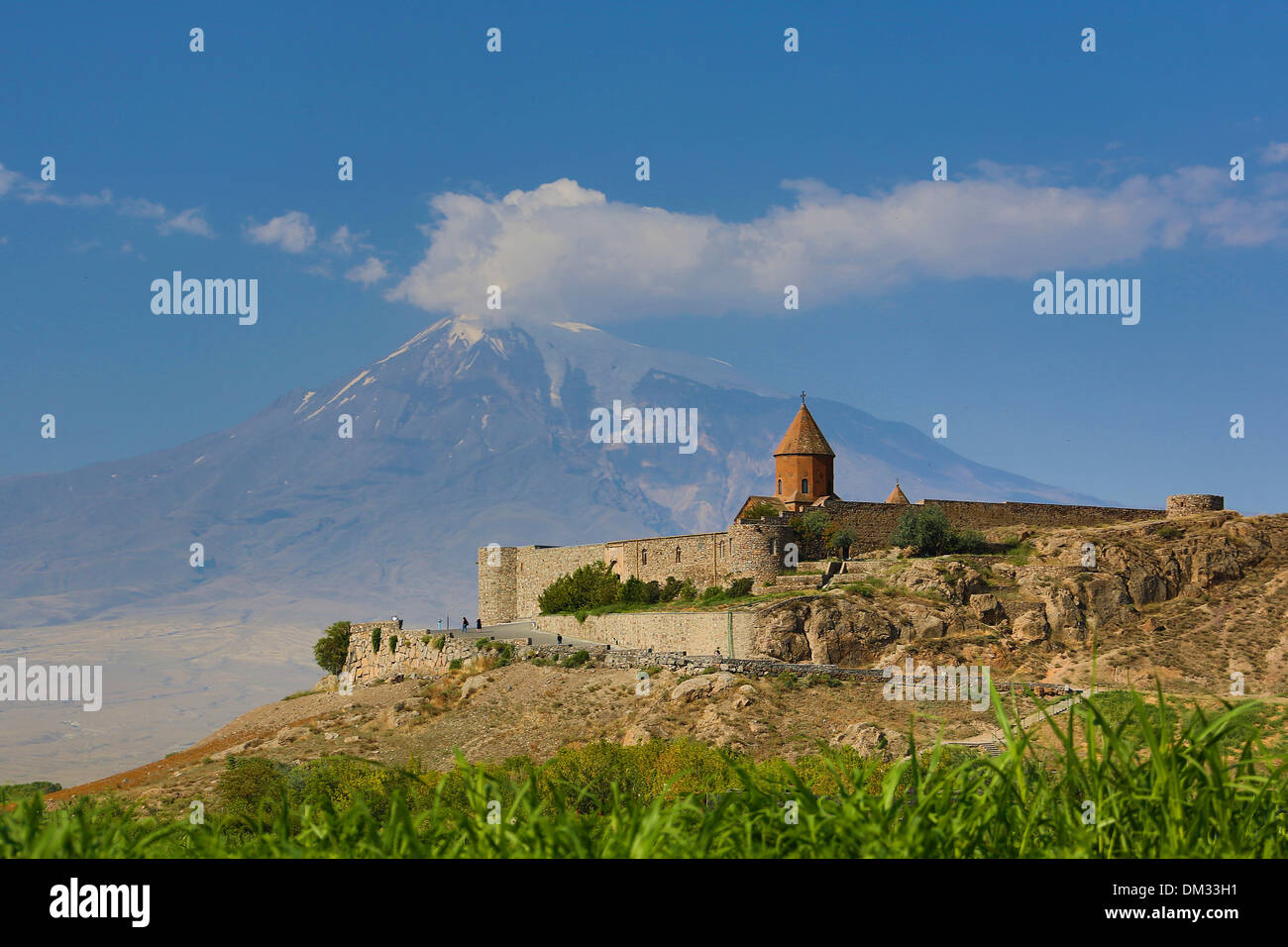 Caucase du Sud Caucase Arménie Eurasie Khor Virap Lusarat Ararat Noe architecture de montagne l'histoire de l'église image historique Banque D'Images