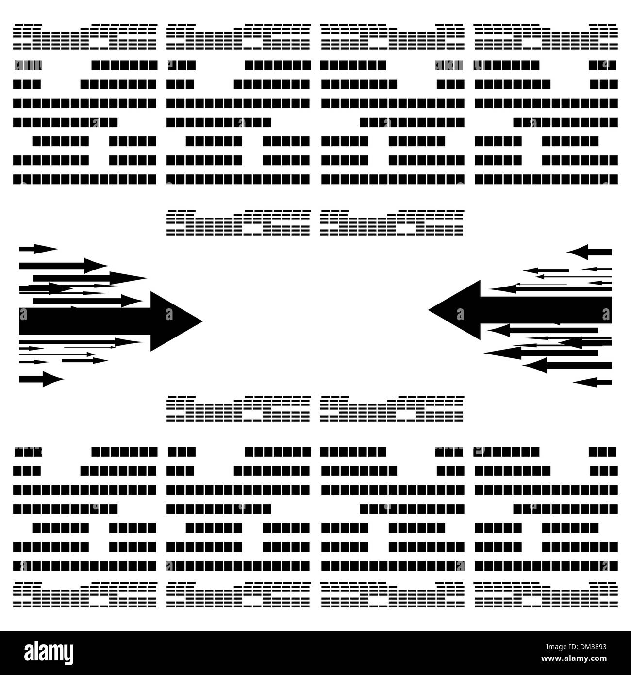 Abstract vector illustration monochrome Illustration de Vecteur