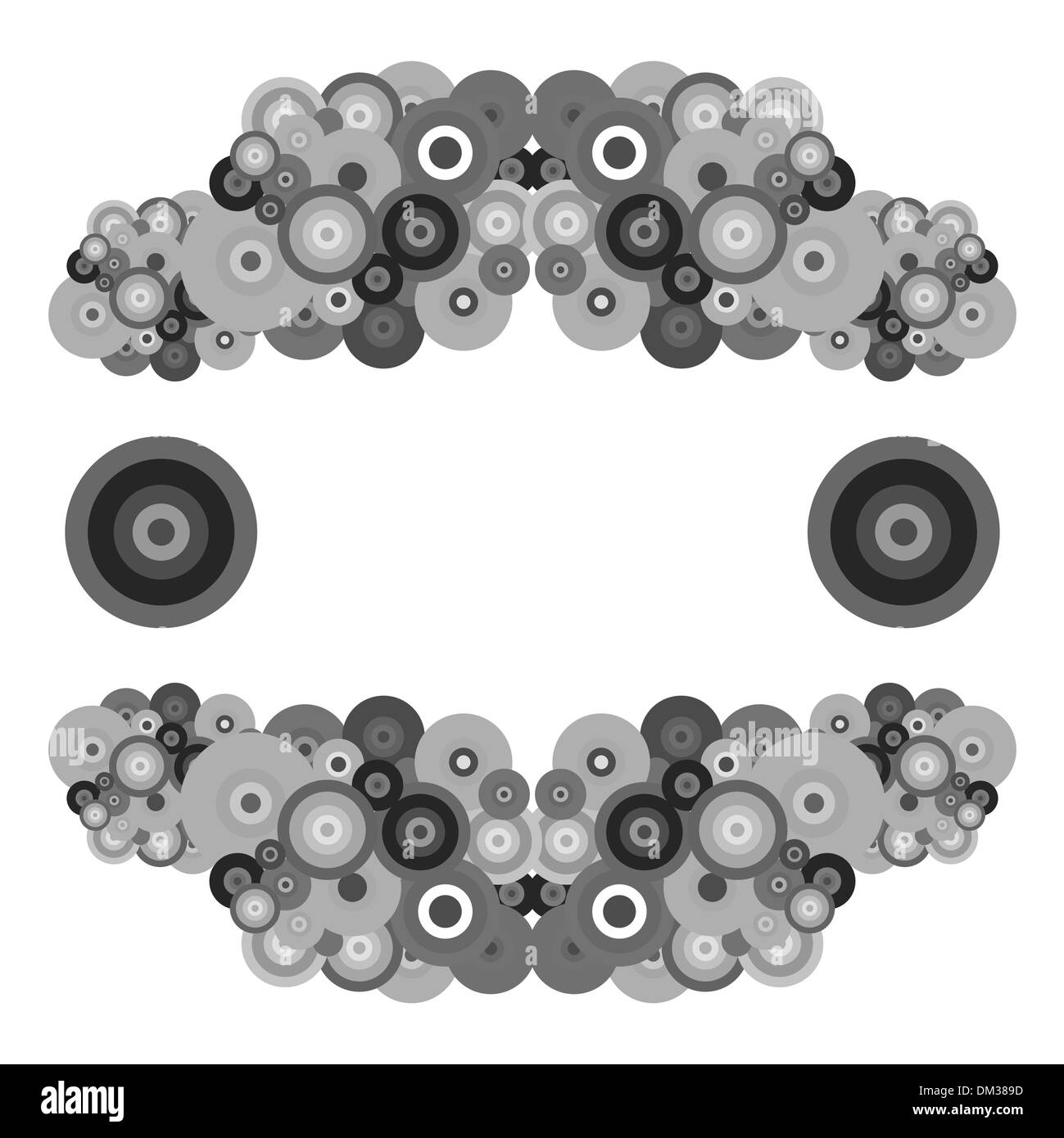 Abstract vector illustration monochrome Illustration de Vecteur
