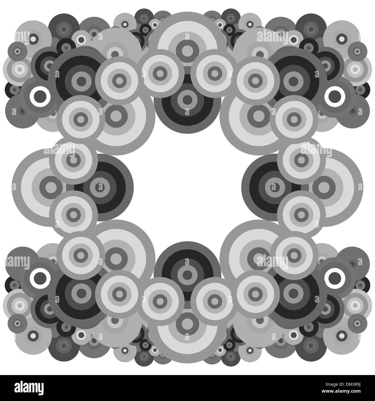 Abstract vector illustration monochrome Illustration de Vecteur