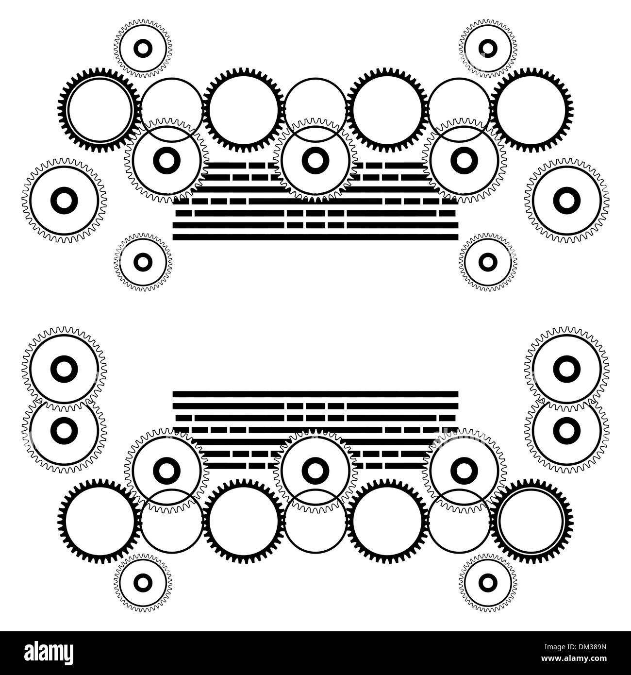 Abstract vector illustration monochrome Illustration de Vecteur