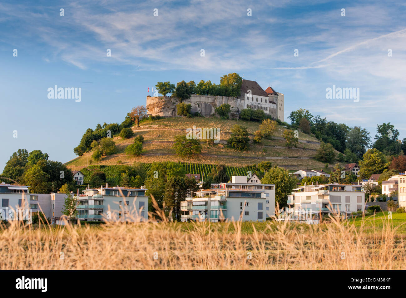 Argovie, Lenzburg, appartement maison, appartement maison, château, la Suisse, l'Europe, vivre Banque D'Images
