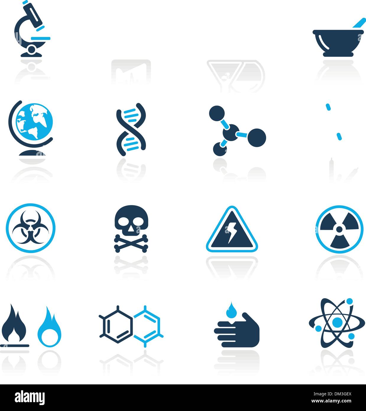 La science Web Icons // AzureSeries Illustration de Vecteur