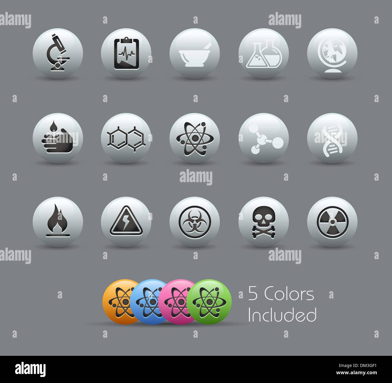 La science Web Icons // Série nacré Illustration de Vecteur