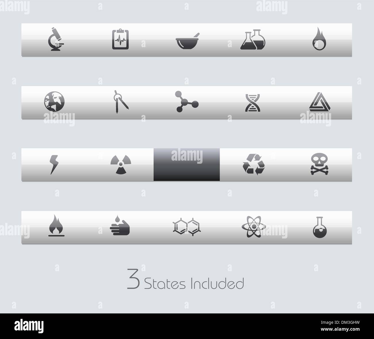 La science Web Icons // Bar Classic Series Illustration de Vecteur