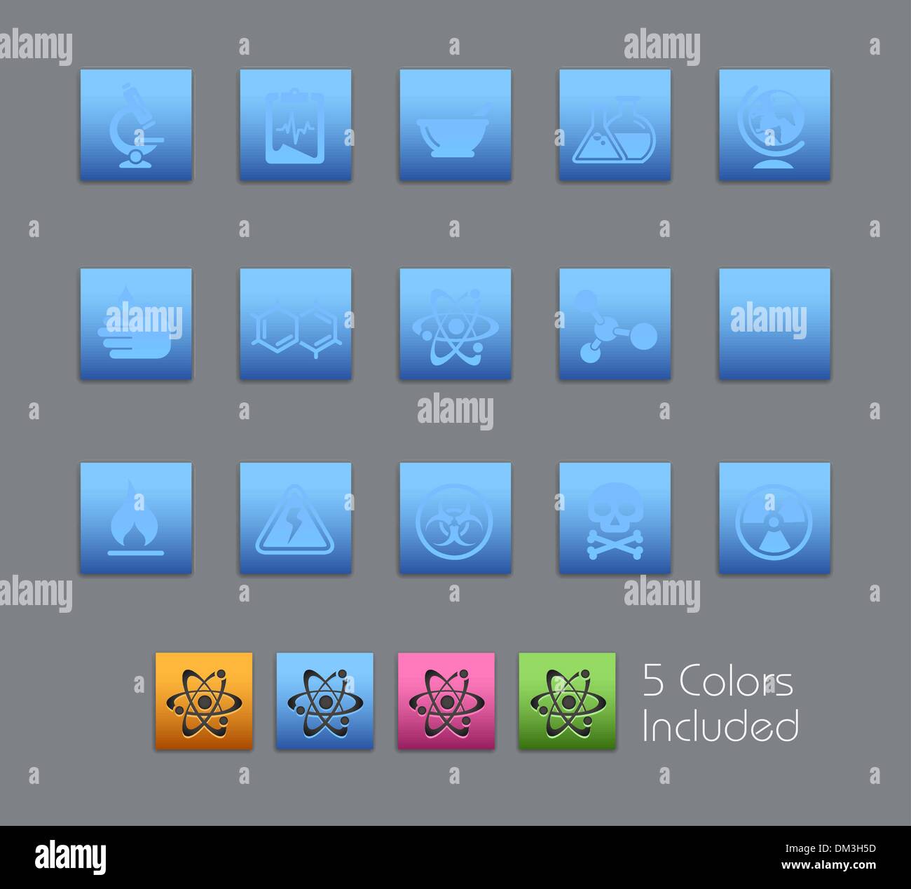 La science Web Icons // Série Satinbox Illustration de Vecteur