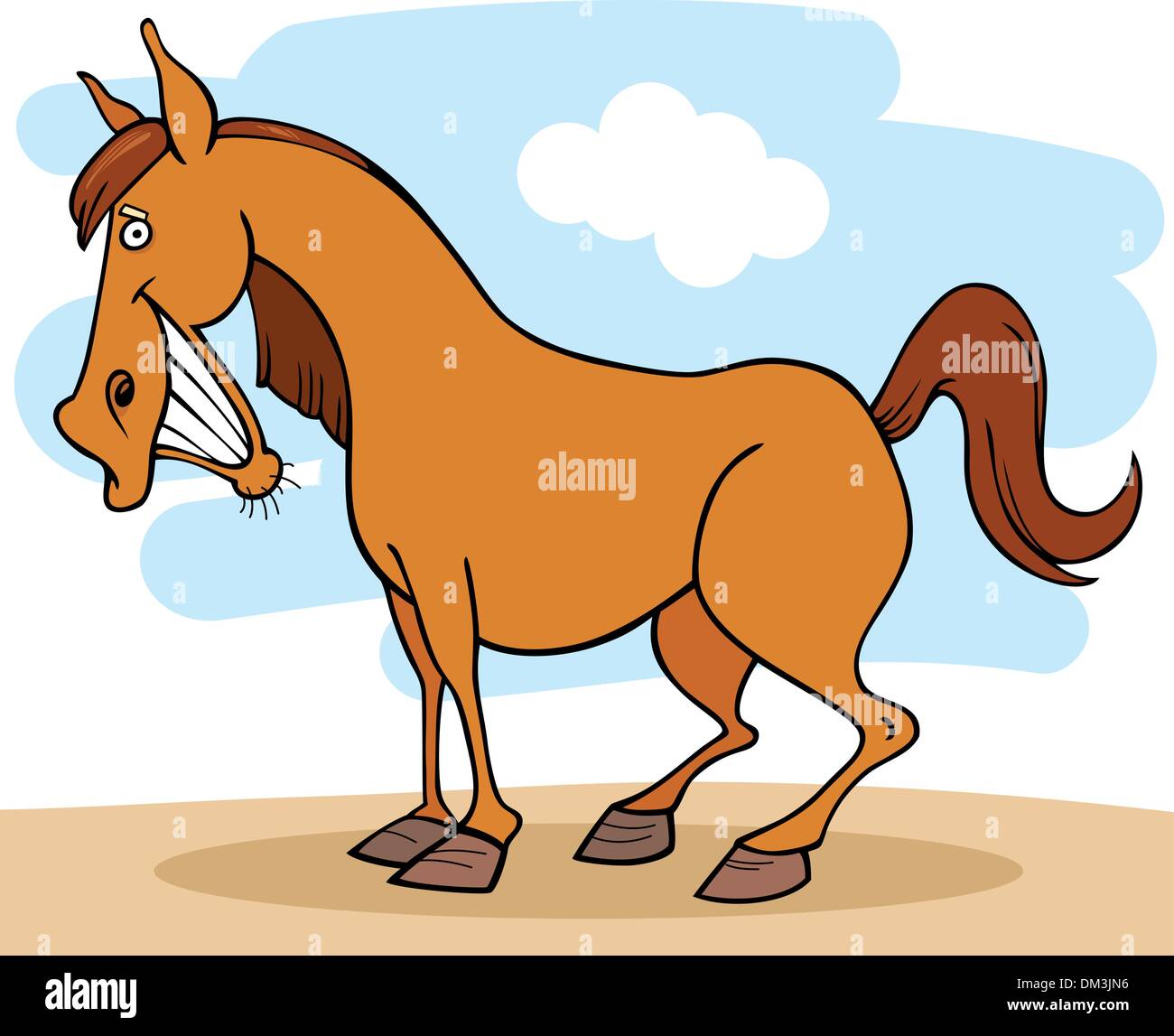 Les animaux de ferme : Horse Illustration de Vecteur