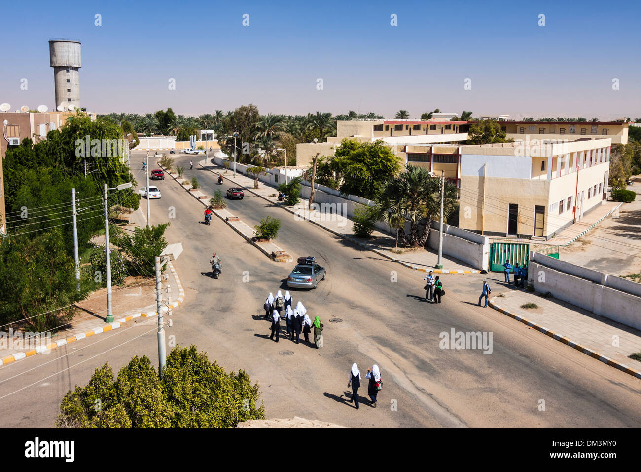 Ville moderne de Kharga. Nouvelle Vallée Gouvernorat, Egypte Banque D'Images