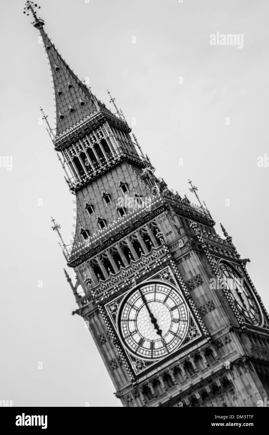 L'horloge de Big Ben, London, Elizabeth Tower Banque D'Images