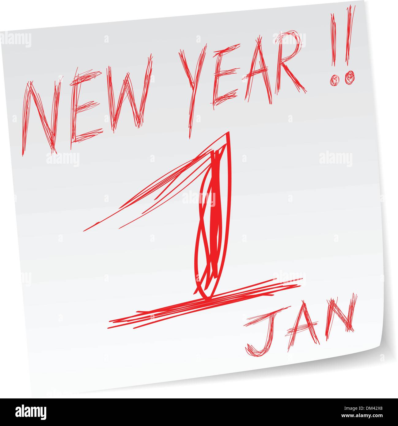 Calendrier de l'année nouvelle Illustration de Vecteur