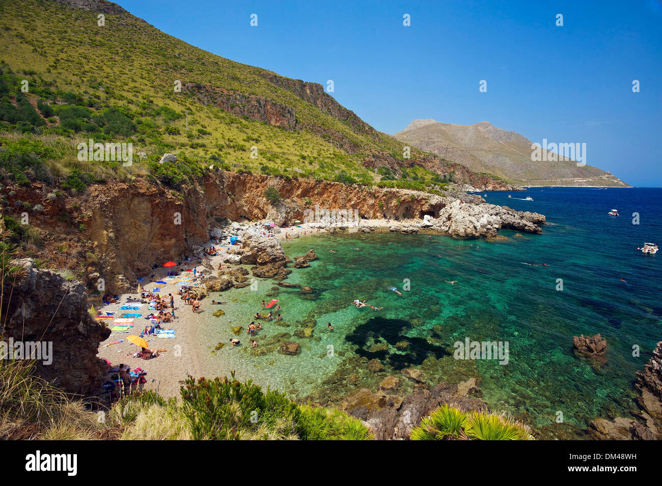 Italie Sicile Italie du Sud Europe island beach mer Réserve naturelle Zingaro San Vito lo Capo Trapani province nature reserve Banque D'Images