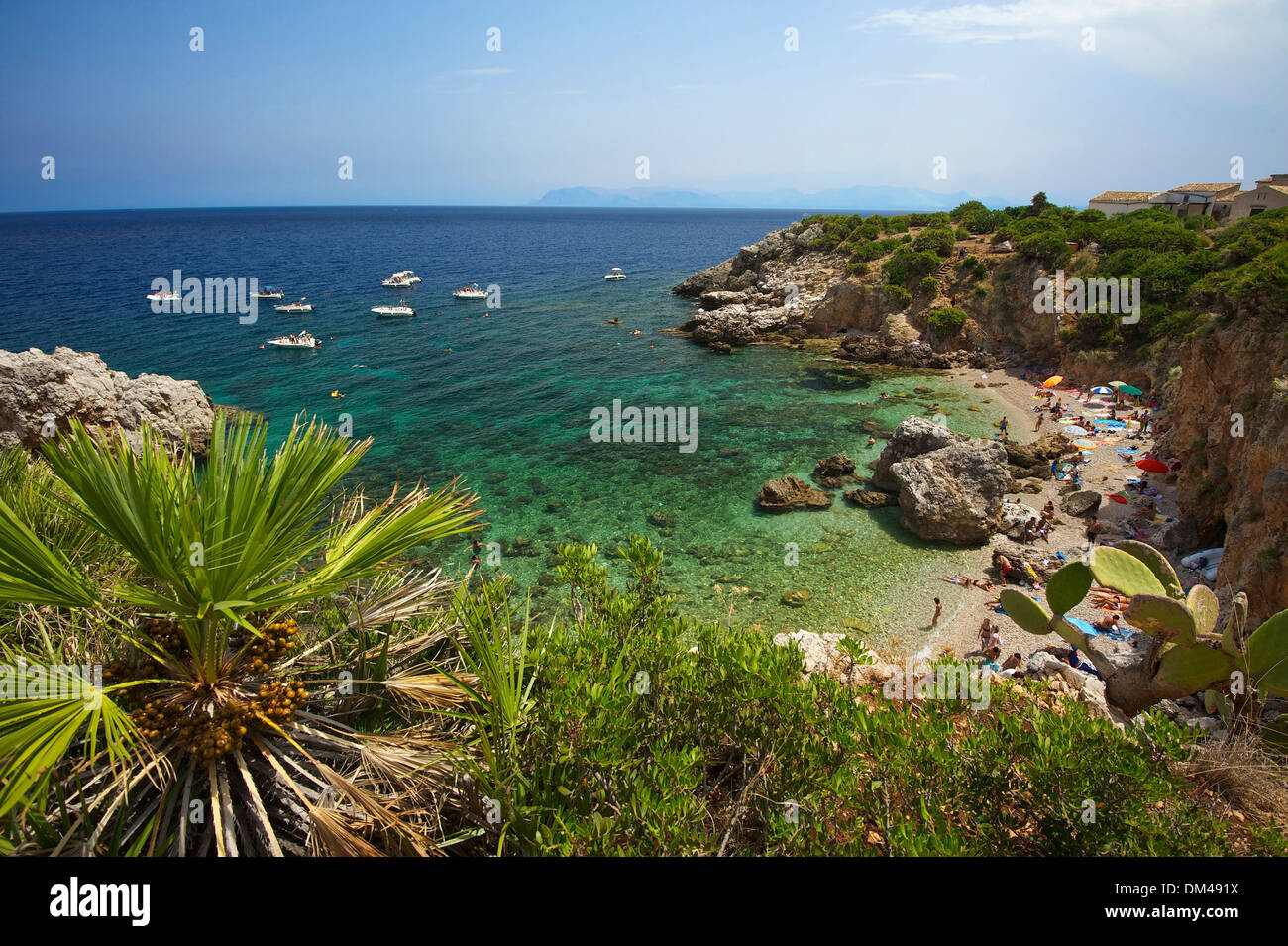 Italie Sicile Italie du Sud Europe island beach mer Réserve naturelle Zingaro San Vito lo Capo Trapani province nature reserve Banque D'Images