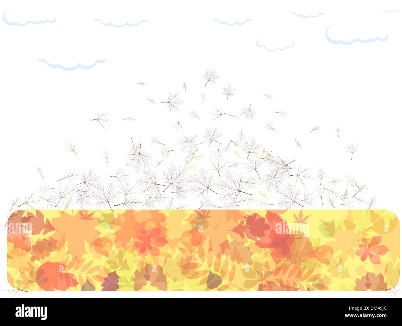 Ci-dessous les nuages Illustration de Vecteur