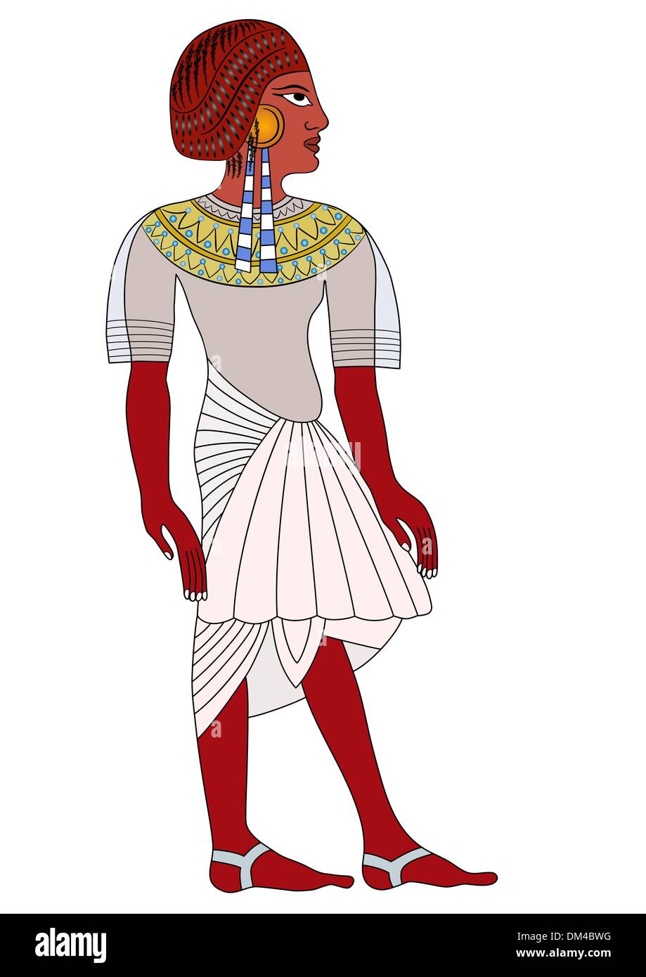 Vector Femme de l'Égypte ancienne Illustration de Vecteur