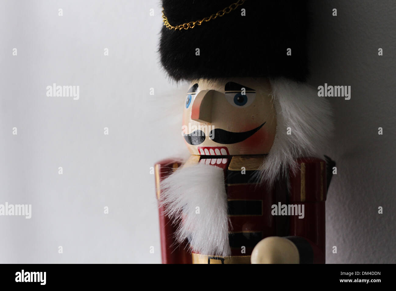 Une poupée Casse-noisette en bois Banque D'Images