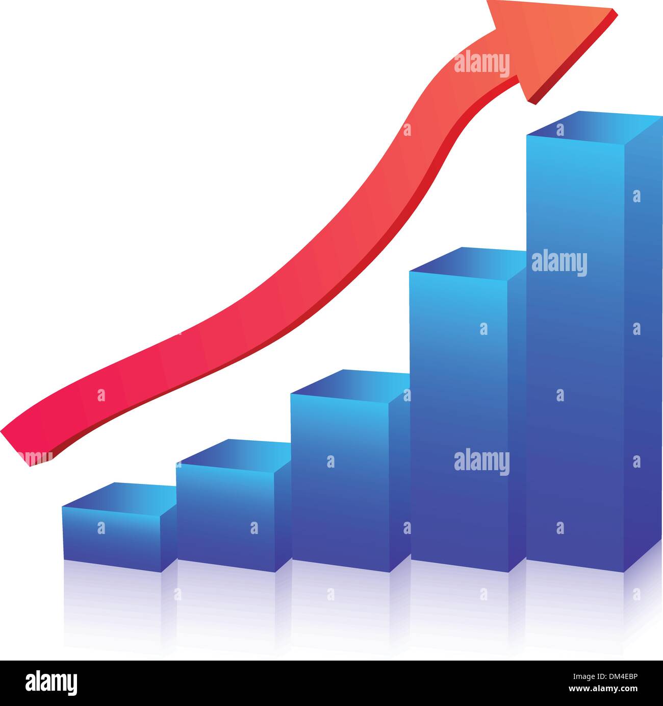 graphique de la croissance Illustration de Vecteur