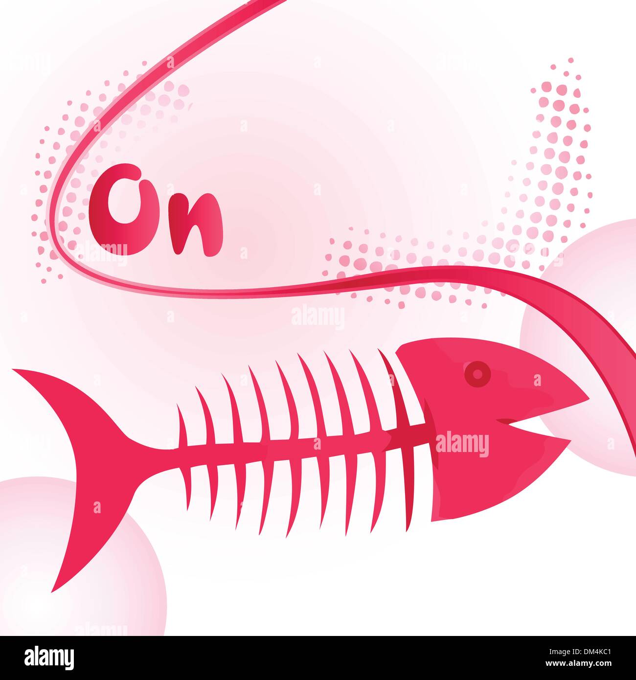 Des os de poisson diet Illustration de Vecteur
