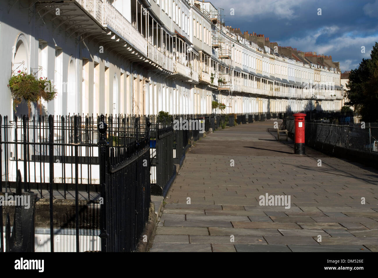 Royal York Crescent, Clifton, Bristol, Royaume-Uni. Banque D'Images