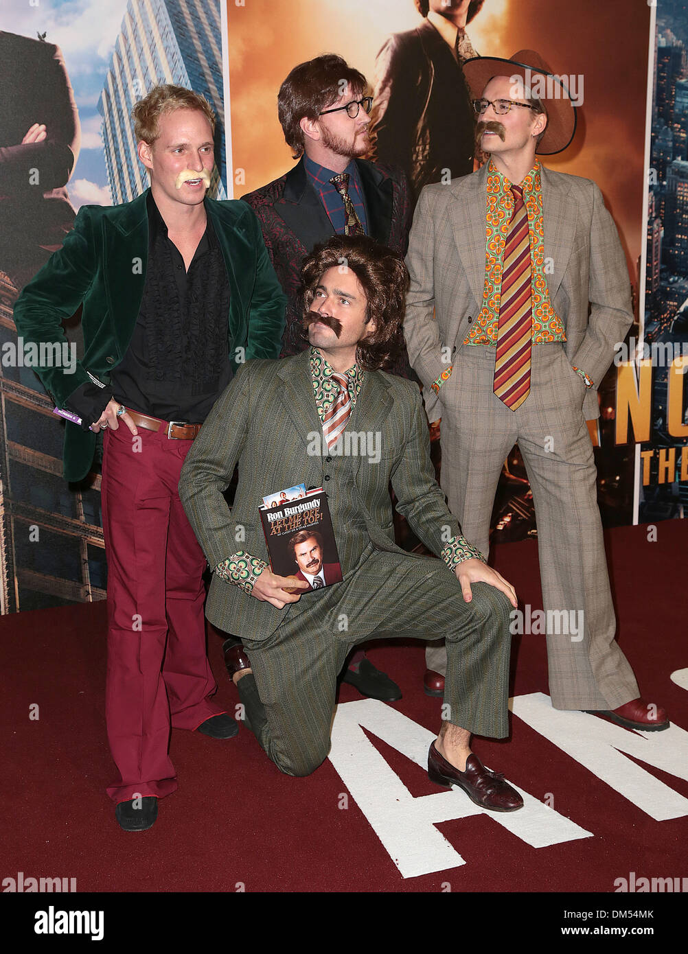 Londres, Royaume-Uni, le 11 décembre 2013 Membres à "made in Chelsea' assiste à la première pour le Présentateur : la légende continue, suite de la comédie à la suite San Diego's favorite news anchor Ron Bourgogne à vue West End, Leicester Square, Londres Photo : Alamy/MRP Live News Banque D'Images