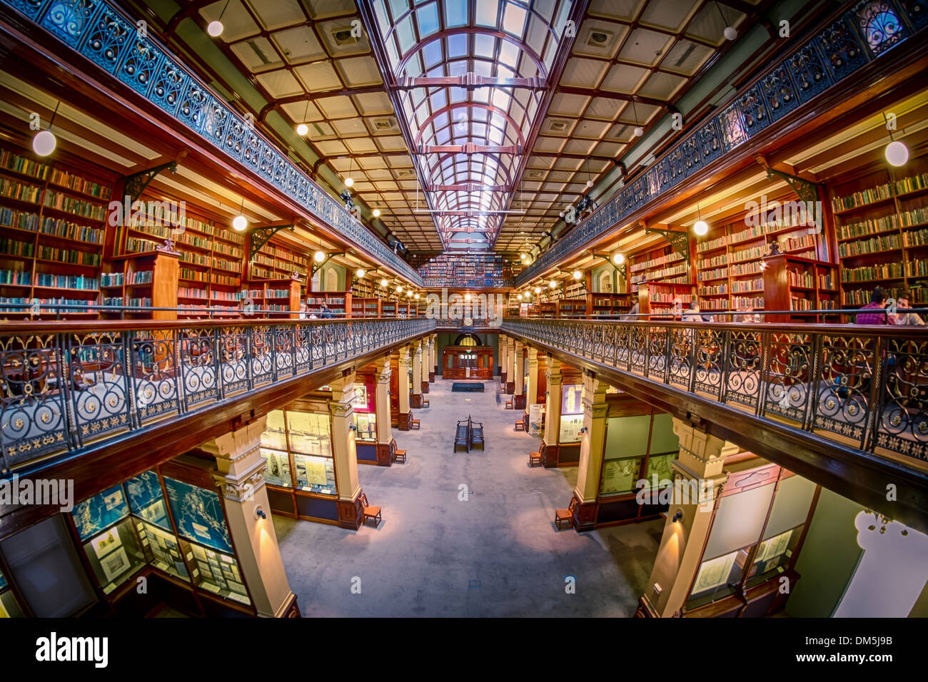 L'intérieur de l'historique Bibliothèque Mortlock, dans la bibliothèque de l'état de l'Australie du Sud, Adélaïde. Banque D'Images