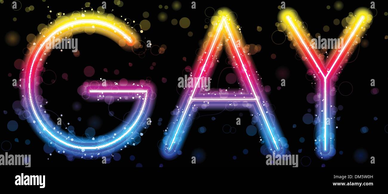 Gay Pride Abstract Colorful sur fond noir Illustration de Vecteur