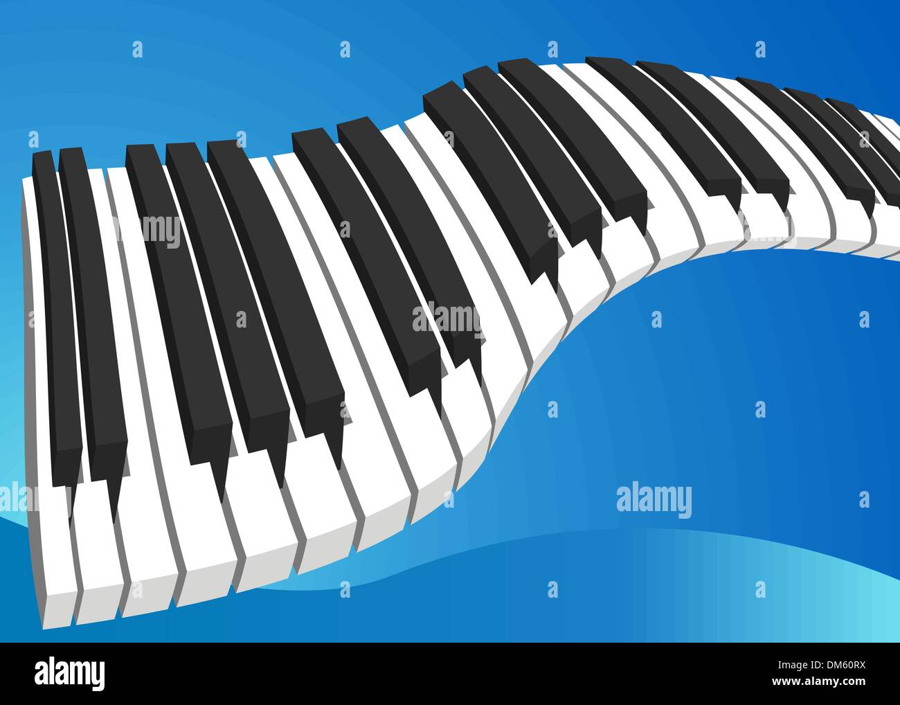Clavier clavier de piano Banque d'images vectorielles - Alamy