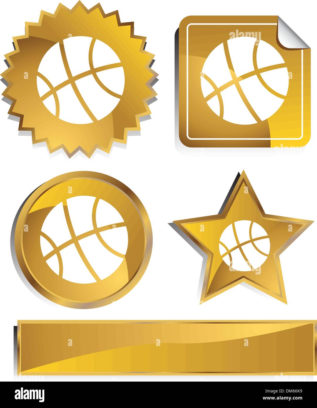 Gold - Basket-ball Illustration de Vecteur