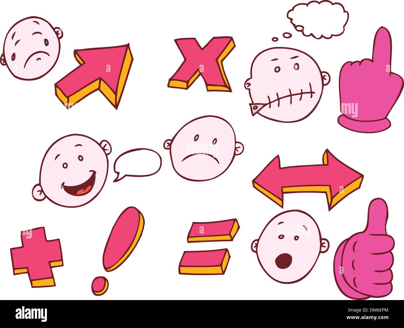 Expressions mathématiques Illustration de Vecteur