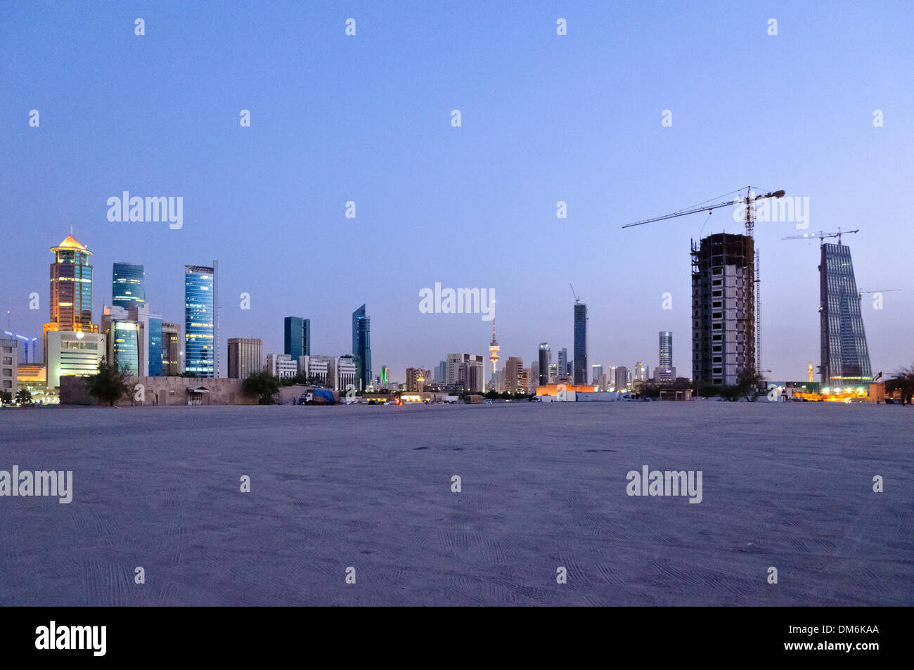 Koweït skyline, pensinula d'Arabie, l'Asie occidentale Banque D'Images