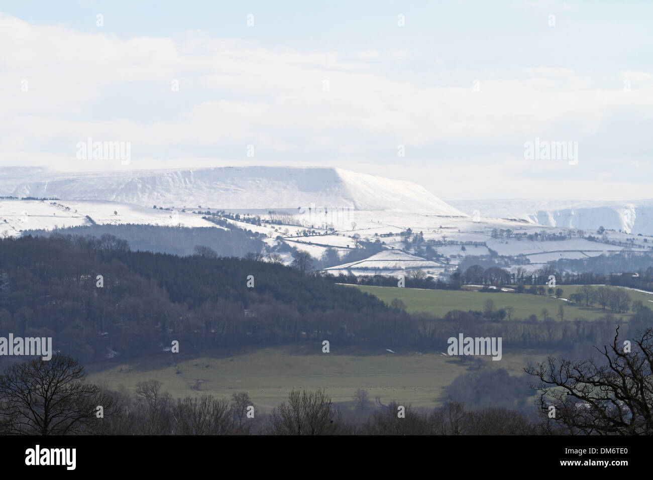 View of Hay Bluff dans les Montagnes Noires du Pays de Galles Banque D'Images