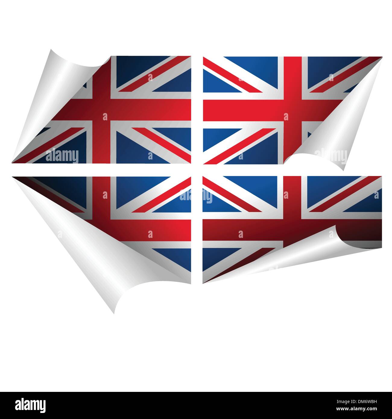 Drapeau britannique Illustration de Vecteur