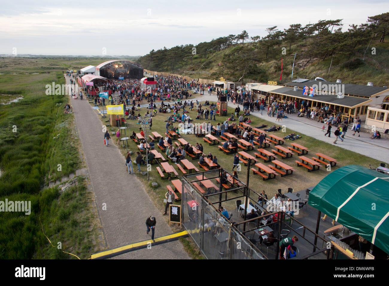 L'art d'Oerol Festival sur l'île néerlandaise de Terschelling Banque D'Images