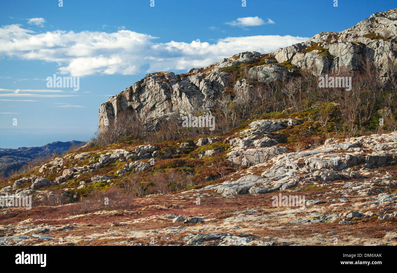 Paysage de montagne norvégienne dans la saison du printemps Banque D'Images