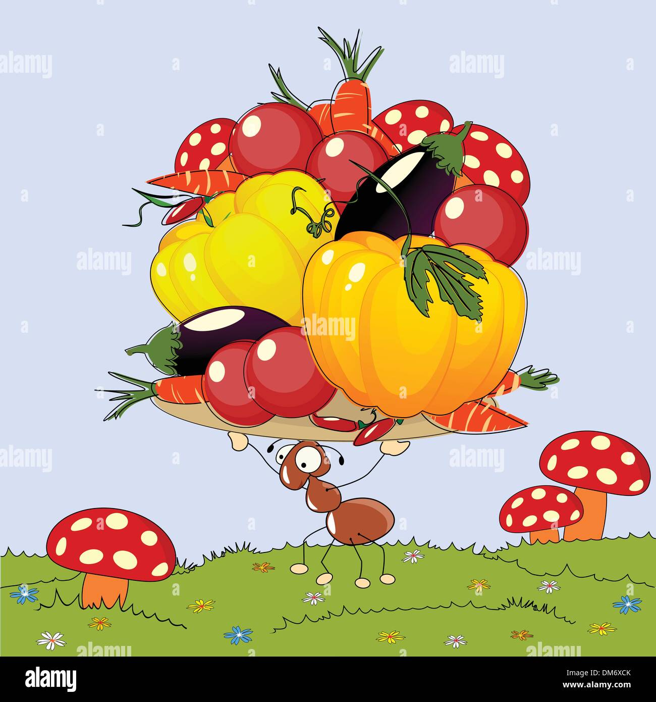 Fourmi rouge Banque d'images vectorielles - Alamy