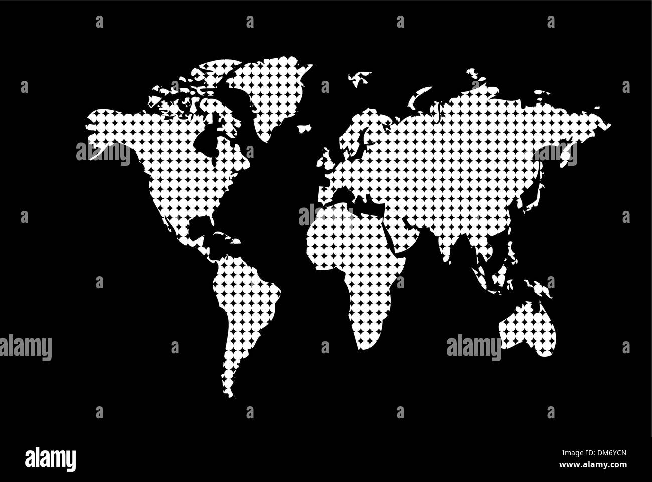 Fond de carte du monde Banque d'images noir et blanc - Alamy
