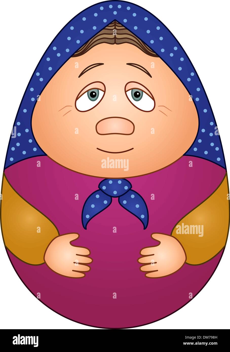 Poupée matreshka Illustration de Vecteur