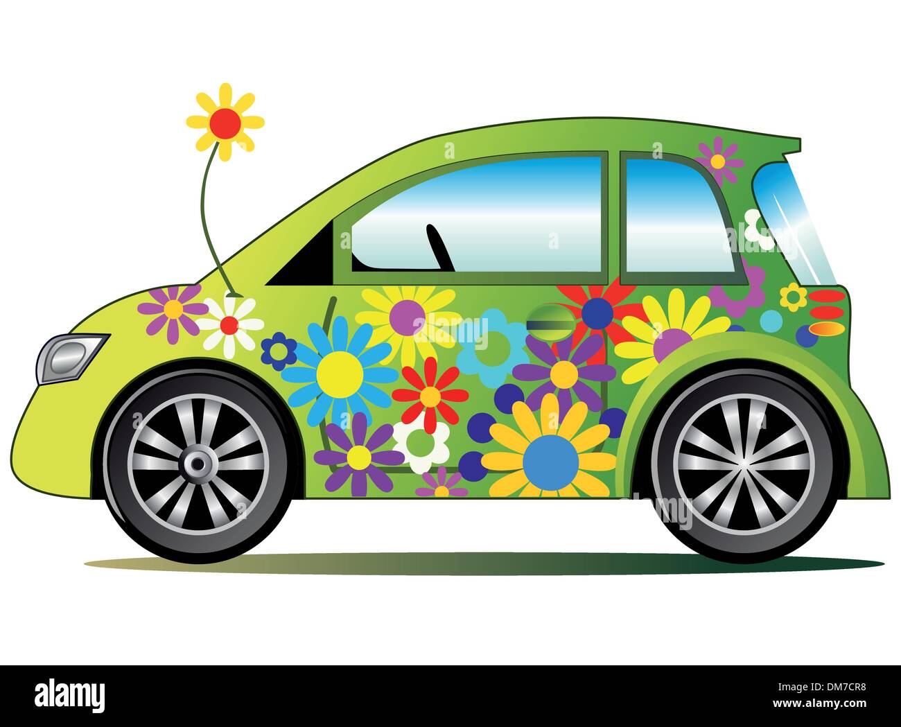 Le pouvoir des fleurs location écologie Illustration de Vecteur