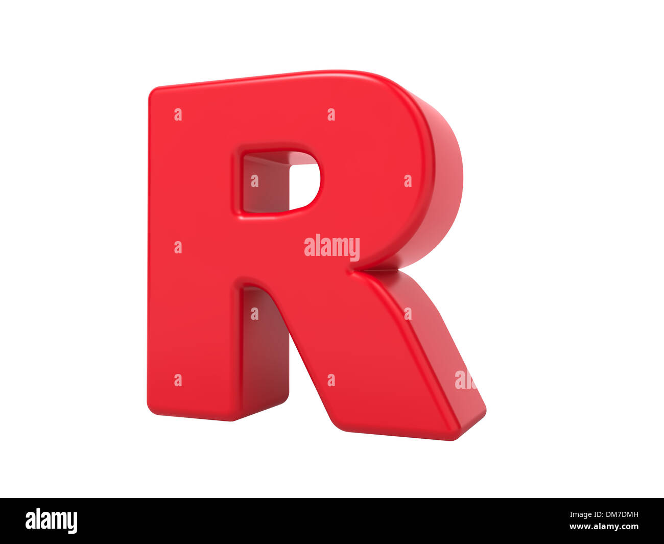 3D rouge lettre R. Banque D'Images