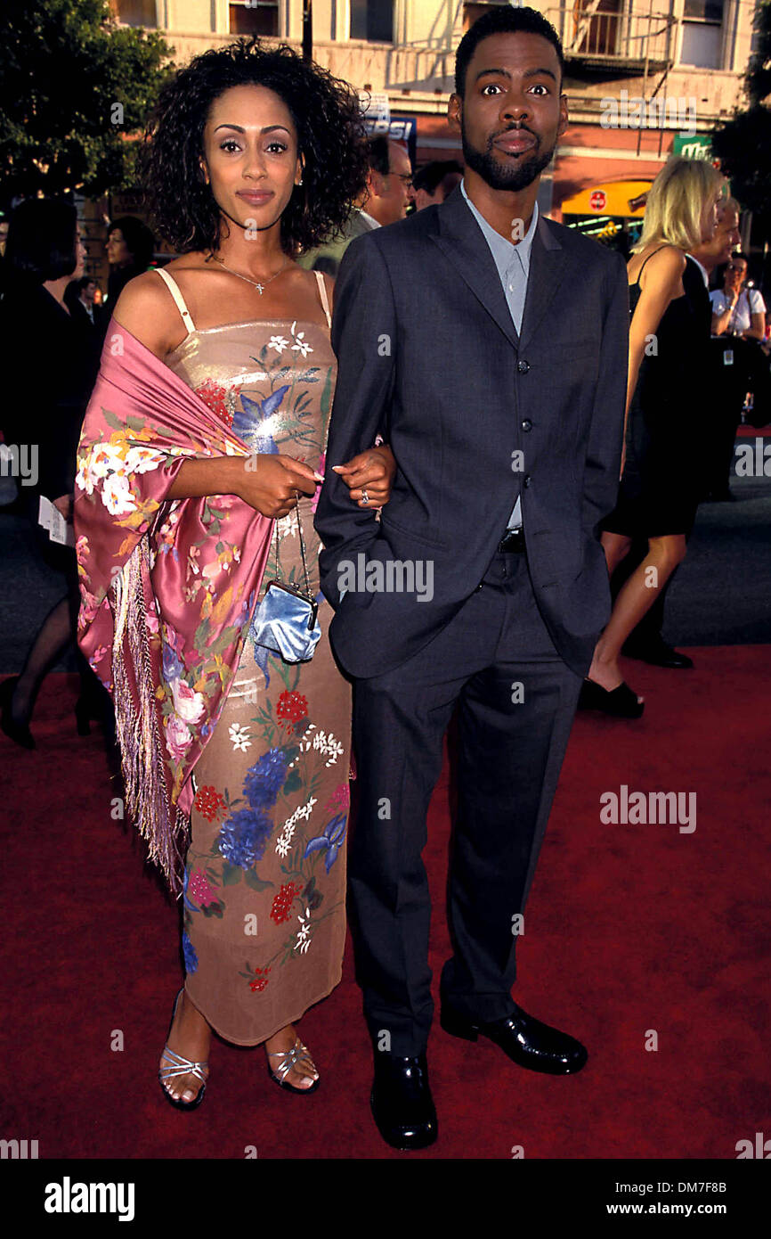 7 juillet 1998 - K12792LR.L'Arme fatale 4 .07-07-1998 HOLLYWOOD PREMIERE. LISA ROSE- 1998.CHRIS ROCK.MALAAK COMPTON-ROCK(Image Crédit : © Globe Photos/ZUMAPRESS.com) Banque D'Images