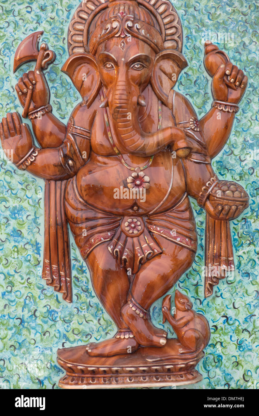 Sculpture main [RM] de Dancing Lord Ganesha. Banque D'Images