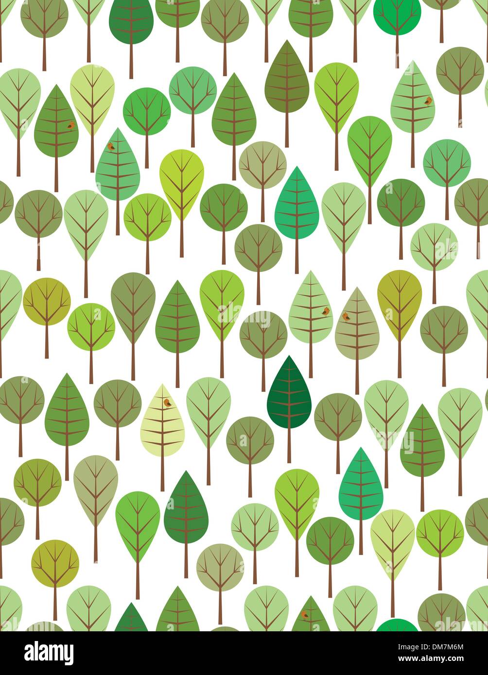 Bois verts Illustration de Vecteur