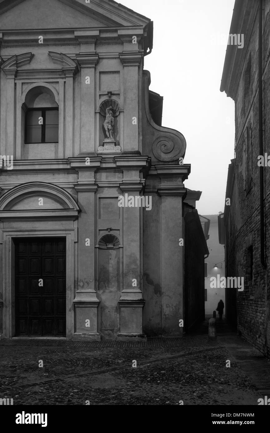Village de Sabbioneta, Italie. Church Banque D'Images