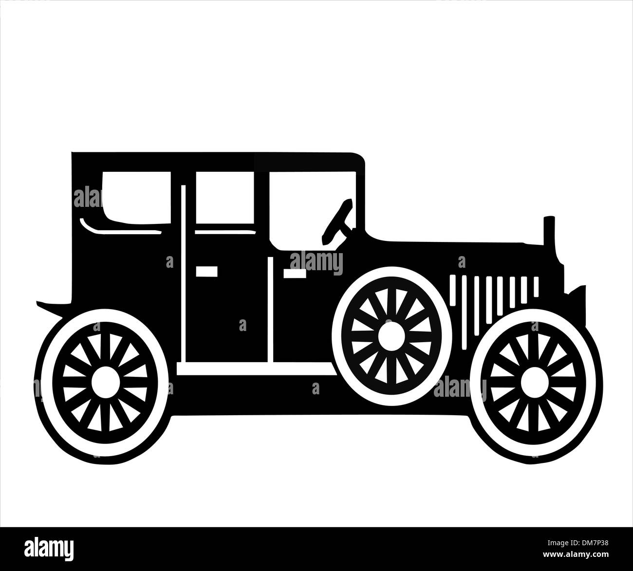 La voiture. Illustration de Vecteur