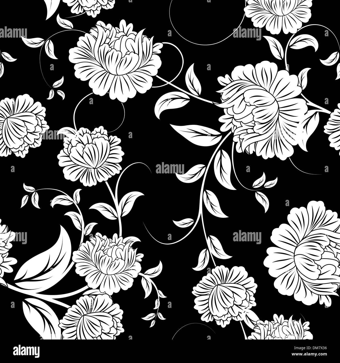 Seamless floral background Illustration de Vecteur