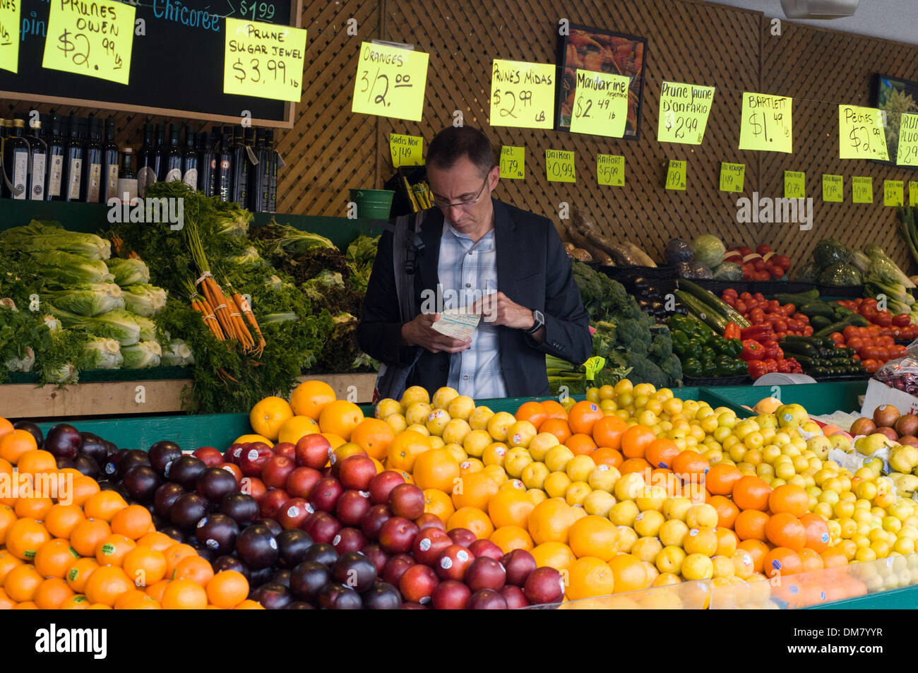 Marché Jean-Talon, Montréal, Canada Banque D'Images